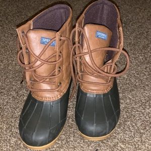 Kids sperry duck boots size 4
